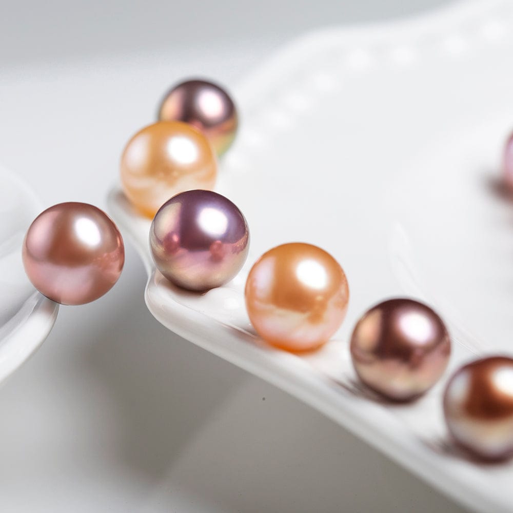 9-14mm Very Good Luster Natural Color Round Edison Pearl