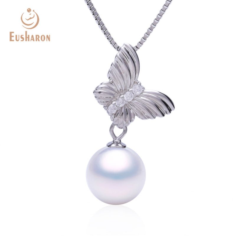 10 PCS S925 Butterfly Edison Pearl Pendant - Pearl Jewelry - Eusharon