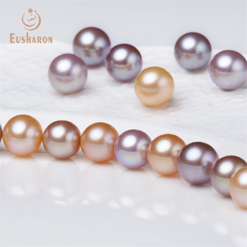 6 - 8mm Perfect Round Excellent Luster Freshwater Pearl - Freshwater Pearl - Eusharon