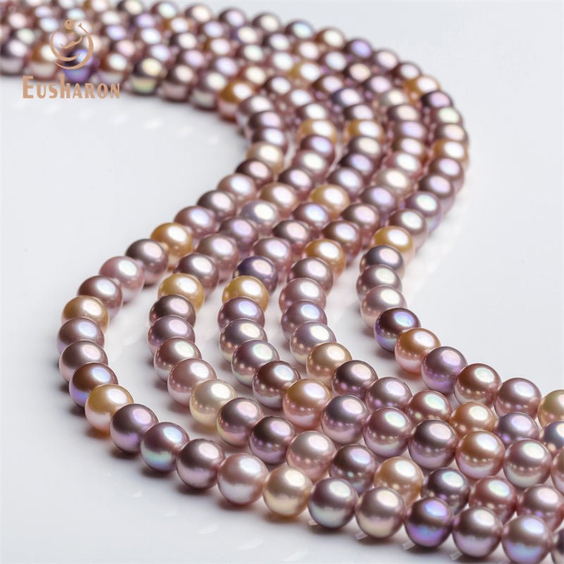 10-14mm AAA Mixed Colors Round Edison Pearl Strands