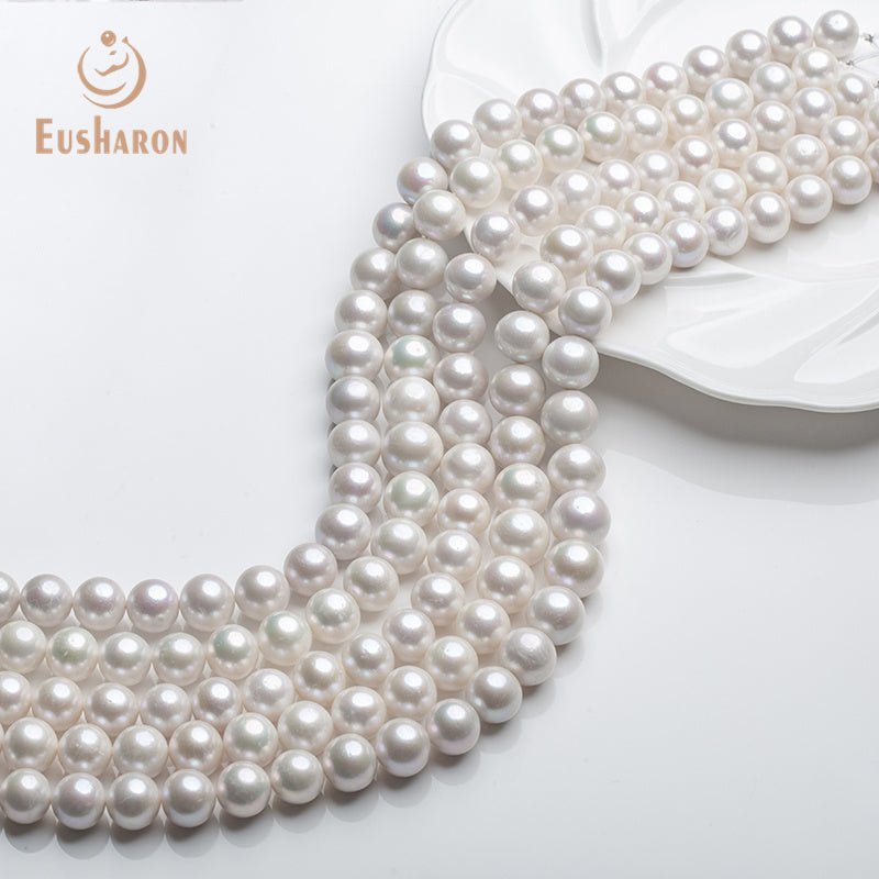 13 - 16mm AAA - White Edison Pearl Strand - Edison Pearl - Eusharon