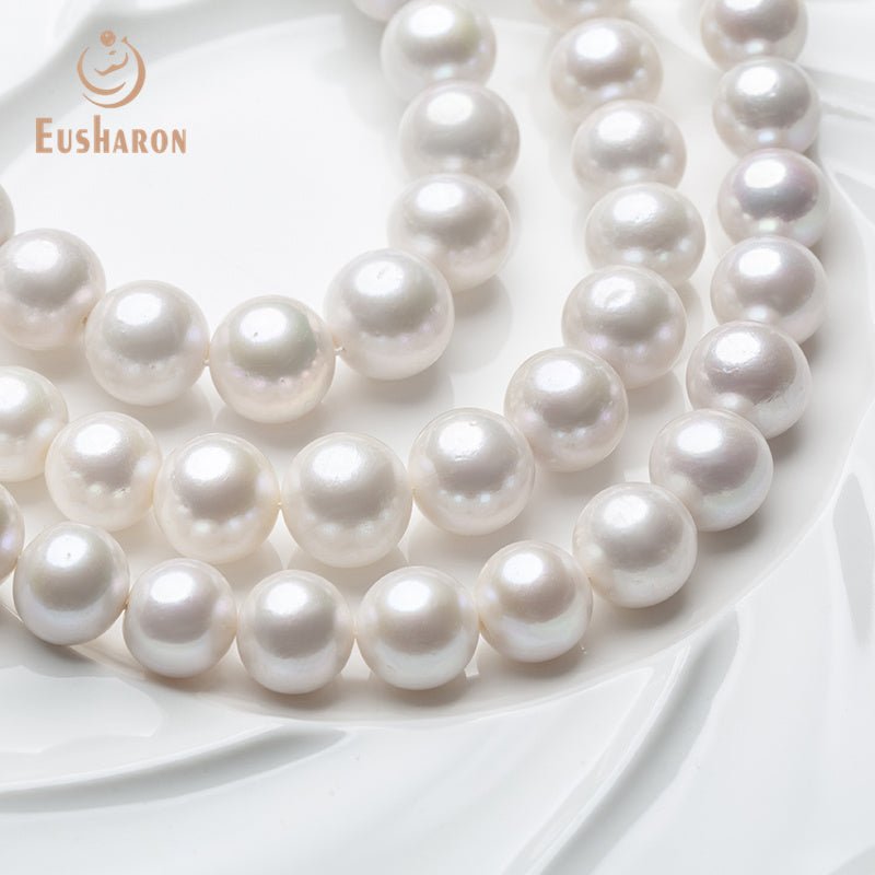 13 - 16mm AAA - White Edison Pearl Strand - Edison Pearl - Eusharon