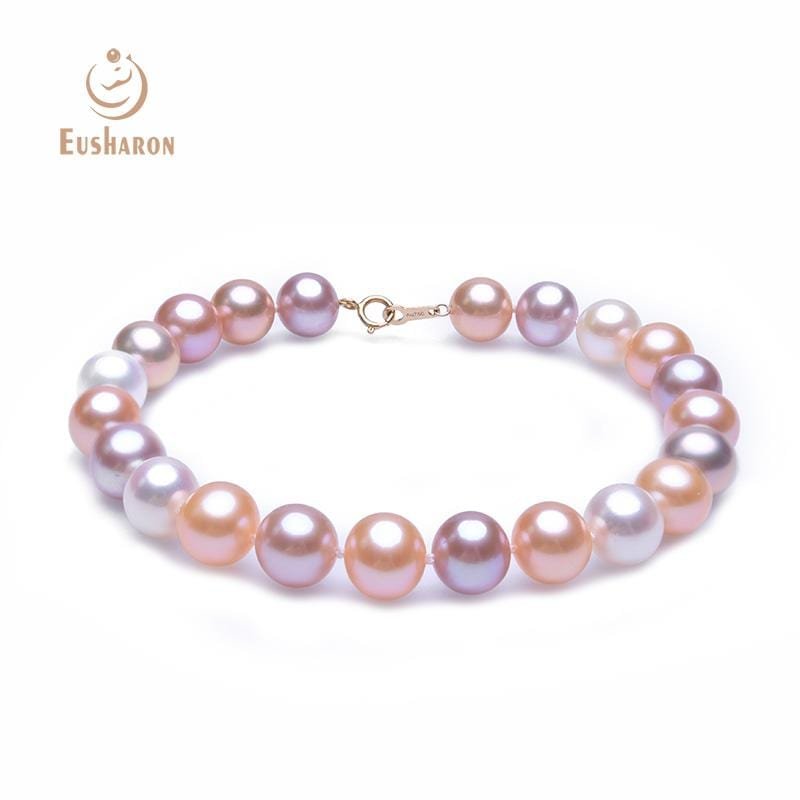 18K Gold Gradient Freshwater Pearl Bracelet 7.5-8mm