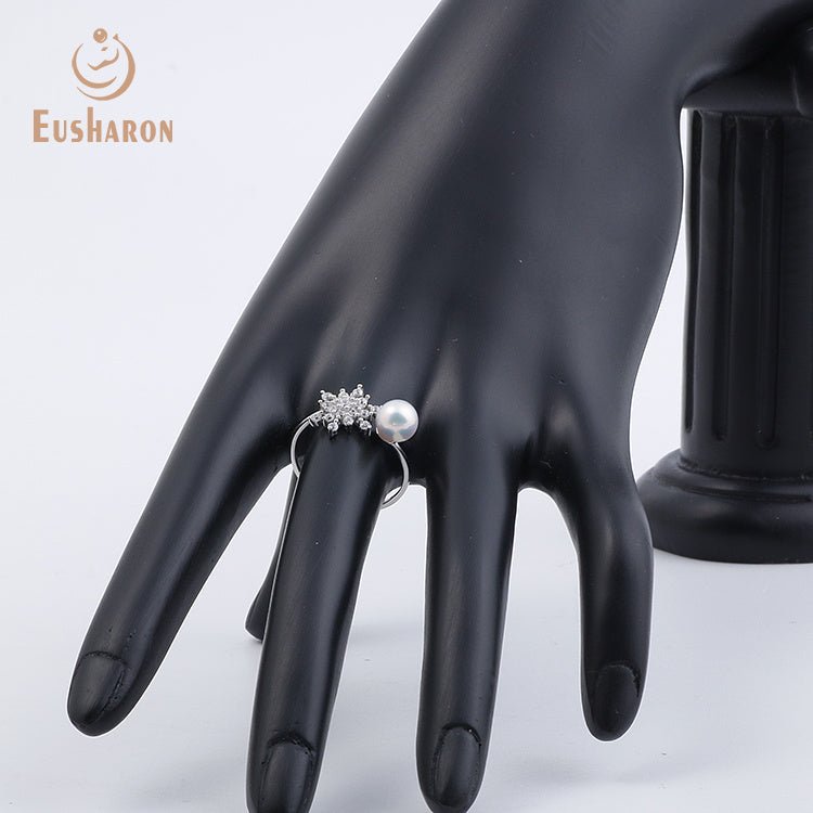 10 PCS Snowfalke Edison Freshwater Pearl Earrings Pendant Ring Set - Pearl Jewelry - Eusharon