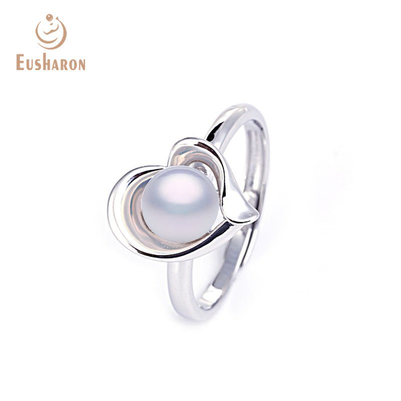 10 PCS S925 Love Freshwater Pearl Pendant Earrings Ring Jewelry Set - Pearl Jewelry - Eusharon