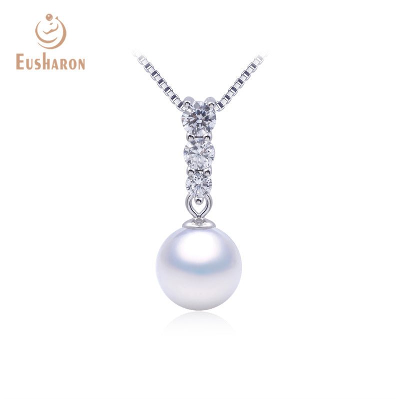 10 PCS Simple CZ Freshwater Pearl Pendant - Pearl Jewelry - Eusharon