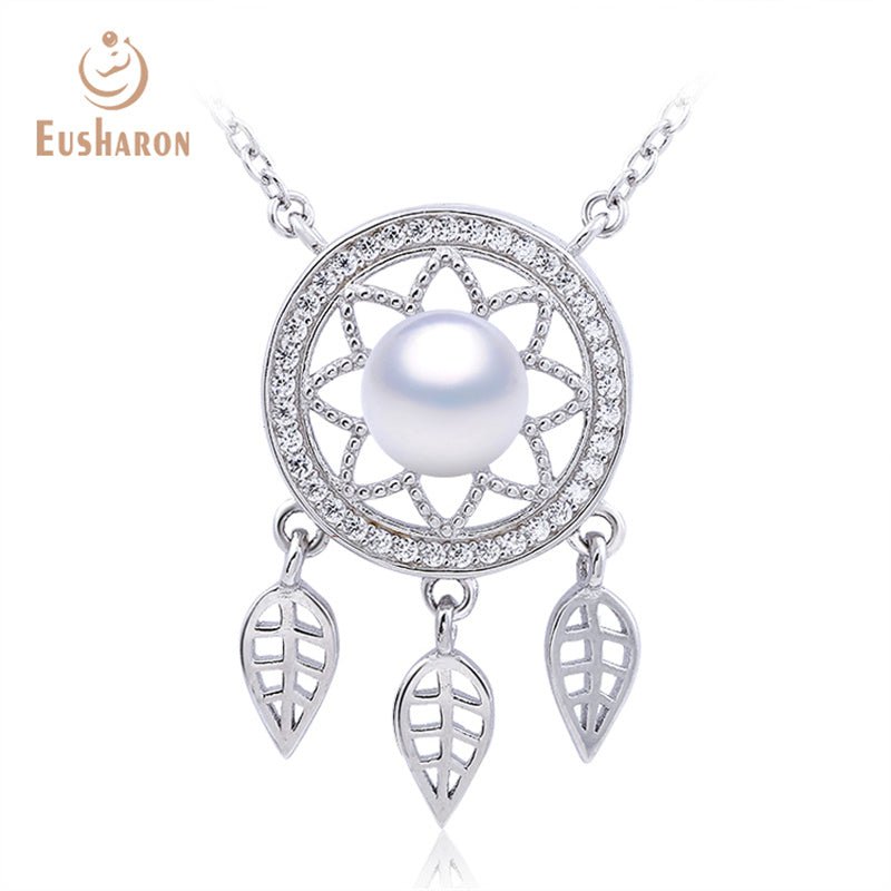 10 PCS Dream Catcher Freshwater Pearl Pendant Necklace - Pearl Jewelry - Eusharon