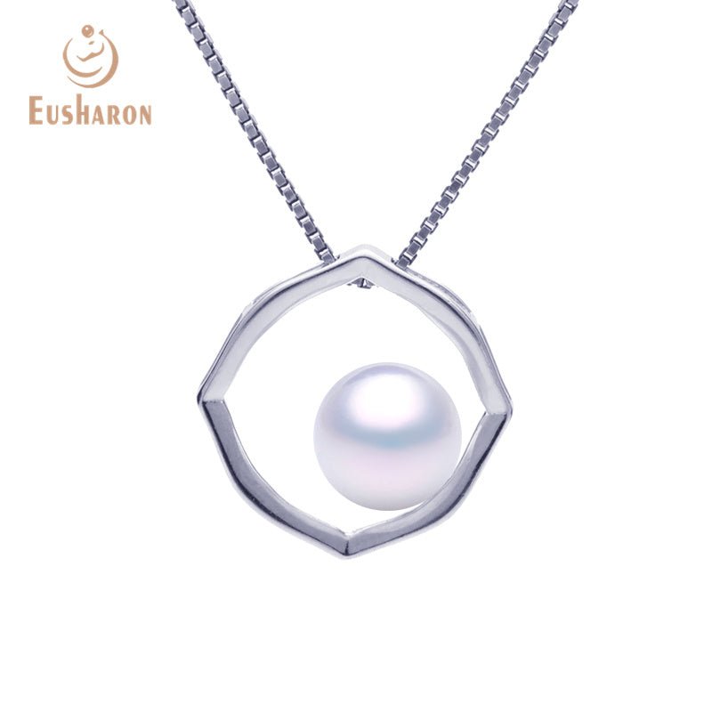 10 PCS S925 Geometric Freshwater Pearl Pendant - Pearl Jewelry - Eusharon