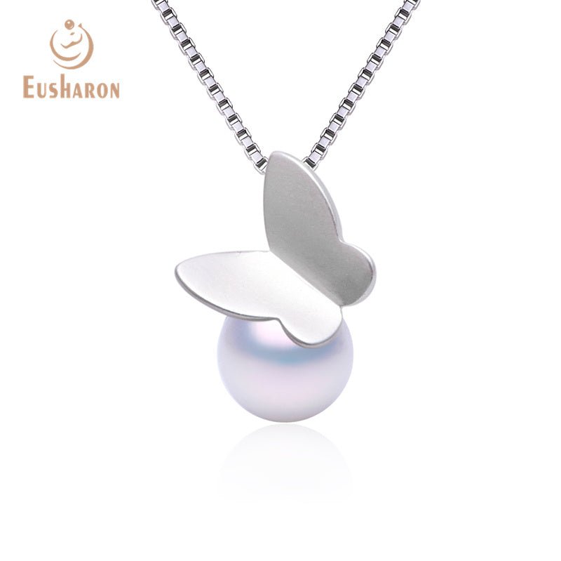 10 PCS Butterfly Freshwater Pearl Pendant Necklace - Pearl Jewelry - Eusharon