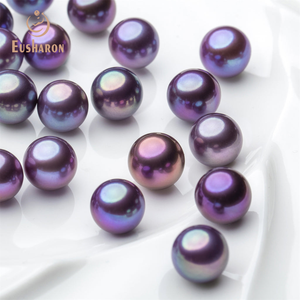 9 - 12mm AAA+/SAAA Vivid Violet Edison Loose Pearl - Edison Pearl - Eusharon