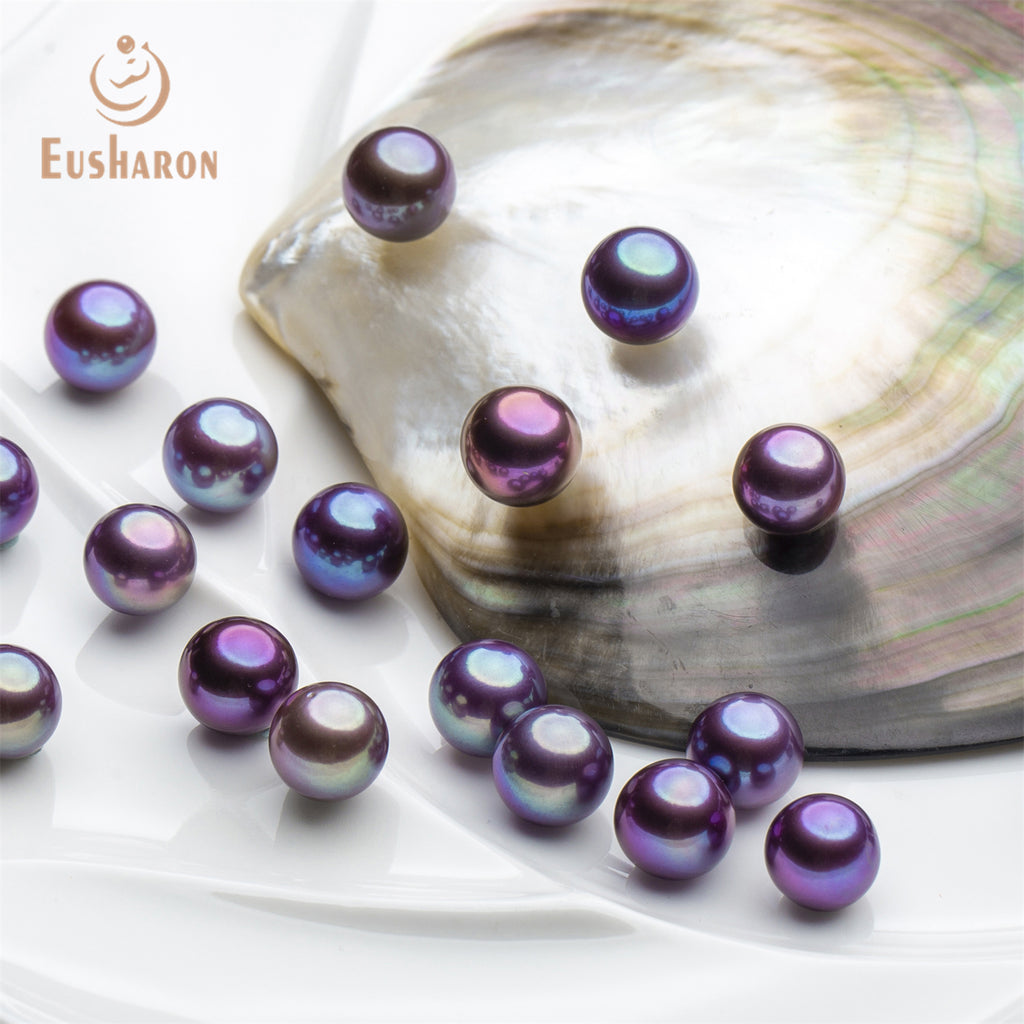 9 - 12mm AAA+/SAAA Vivid Violet Edison Loose Pearl - Edison Pearl - Eusharon