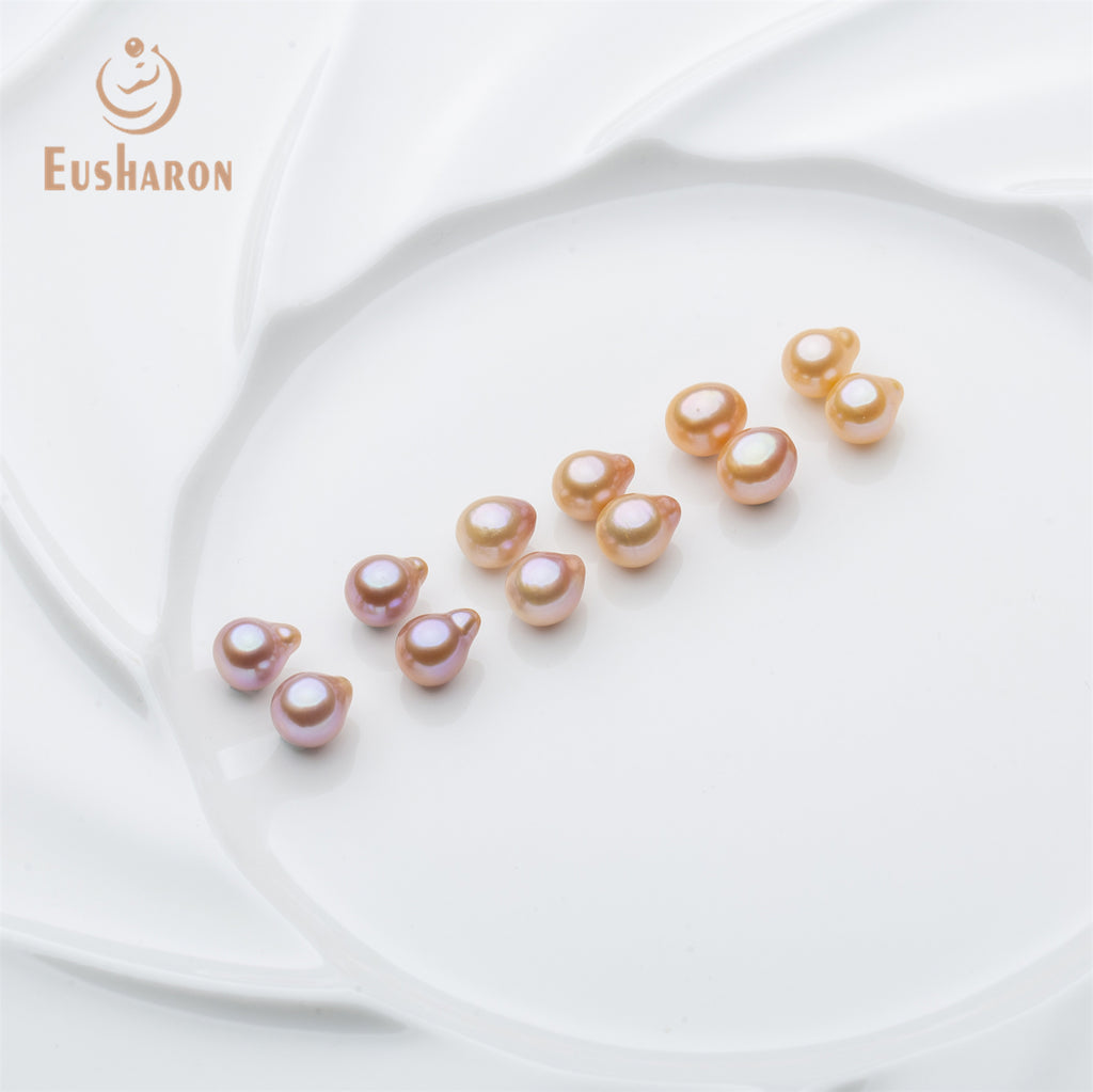 7.5 - 8.5mm Baroque Natural Color Freshwater AK Paired Pearls - Freshwater AK Pearl - Eusharon