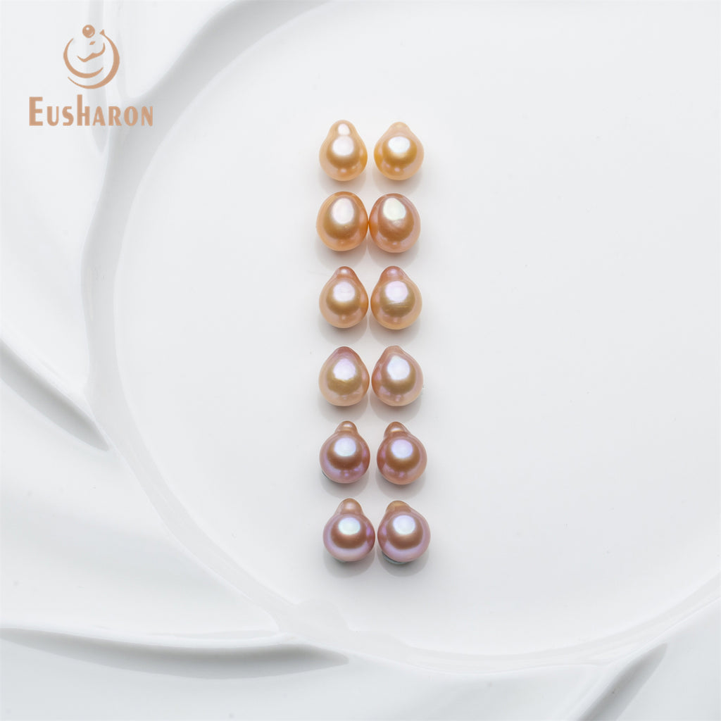 7.5 - 8.5mm Baroque Natural Color Freshwater AK Paired Pearls - Freshwater AK Pearl - Eusharon