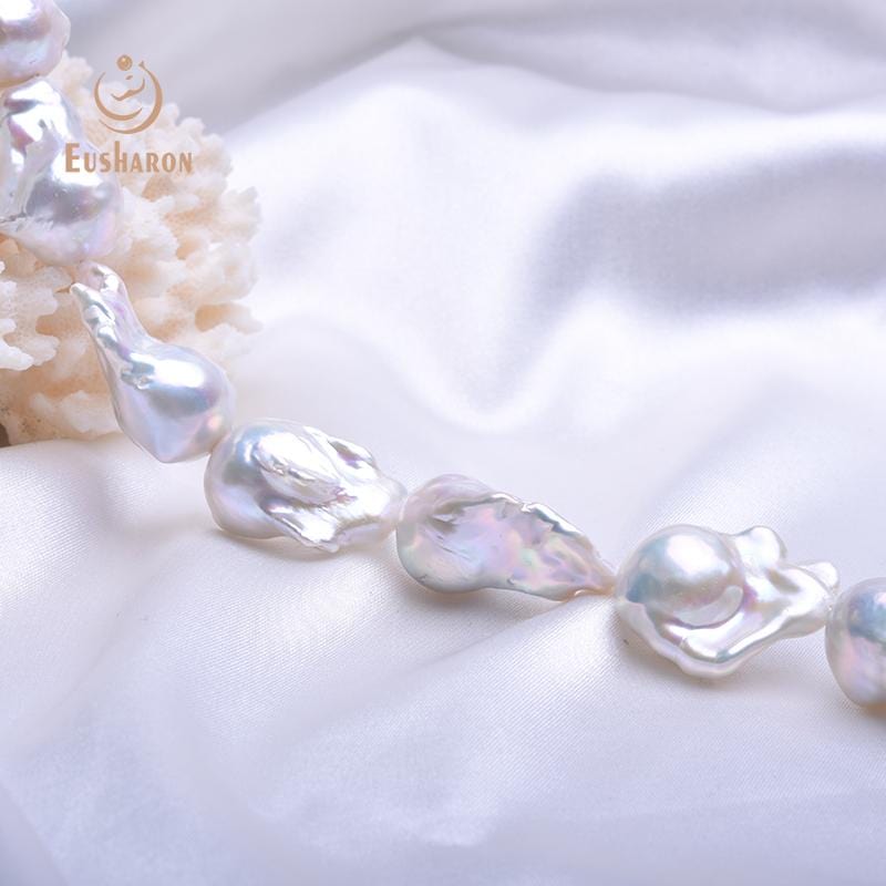 large baroque pearl strand