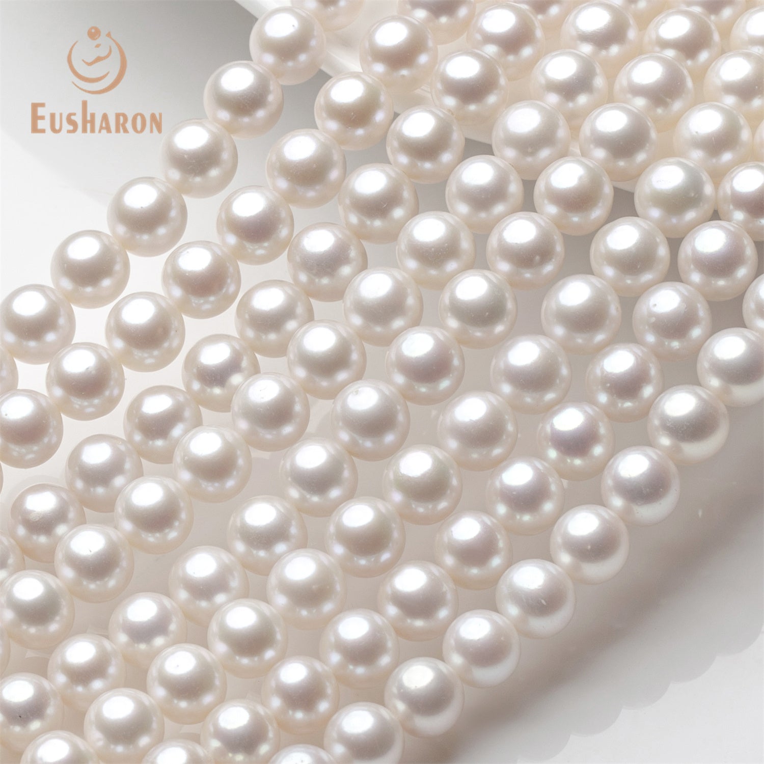 7.5-8mm AAA- White Freshwater Pearl Strand