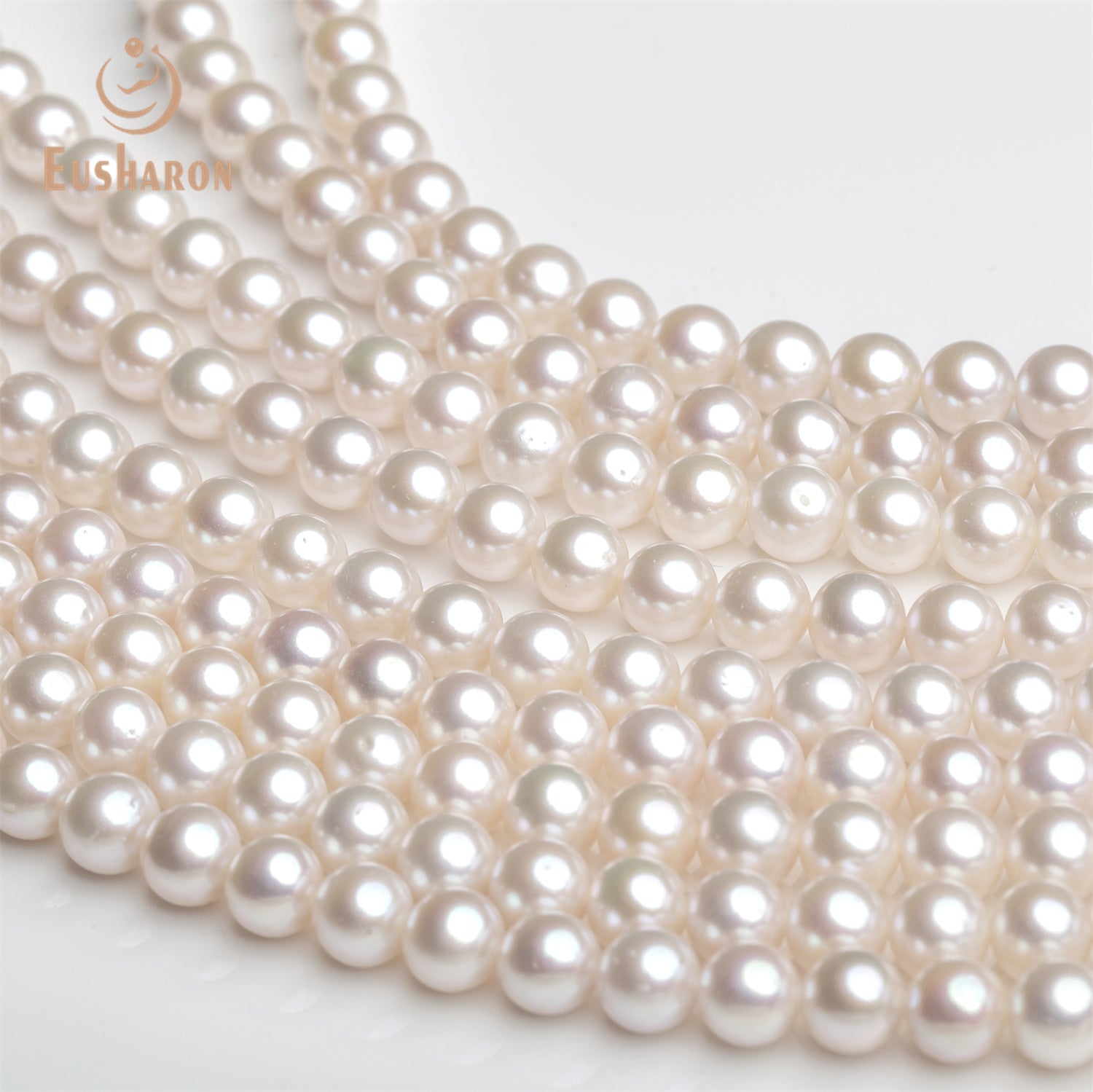 7.5-8mm AAA- White Freshwater Pearl Strand