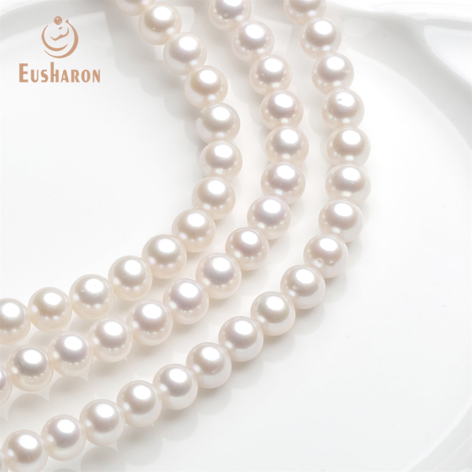 7.5-8mm AAA- White Freshwater Pearl Strand