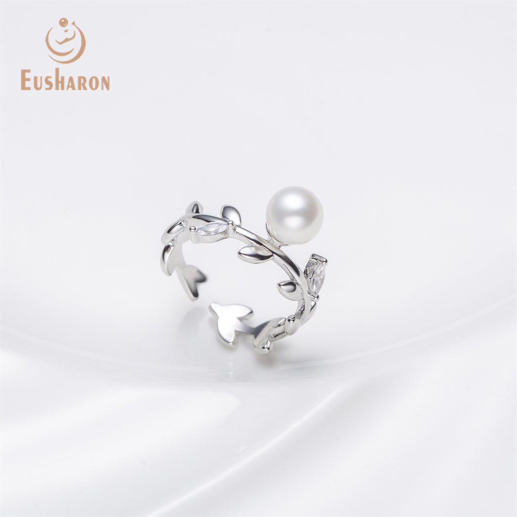 10 PCS S925 Willow Branches Freshwater Pearl Ring - Pearl Jewelry - Eusharon