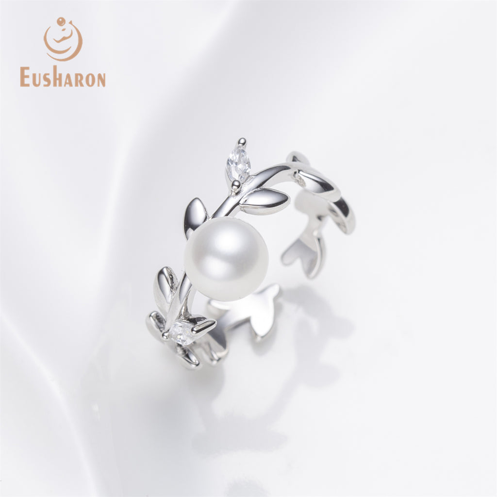 10 PCS S925 Willow Branches Freshwater Pearl Ring - Pearl Jewelry - Eusharon