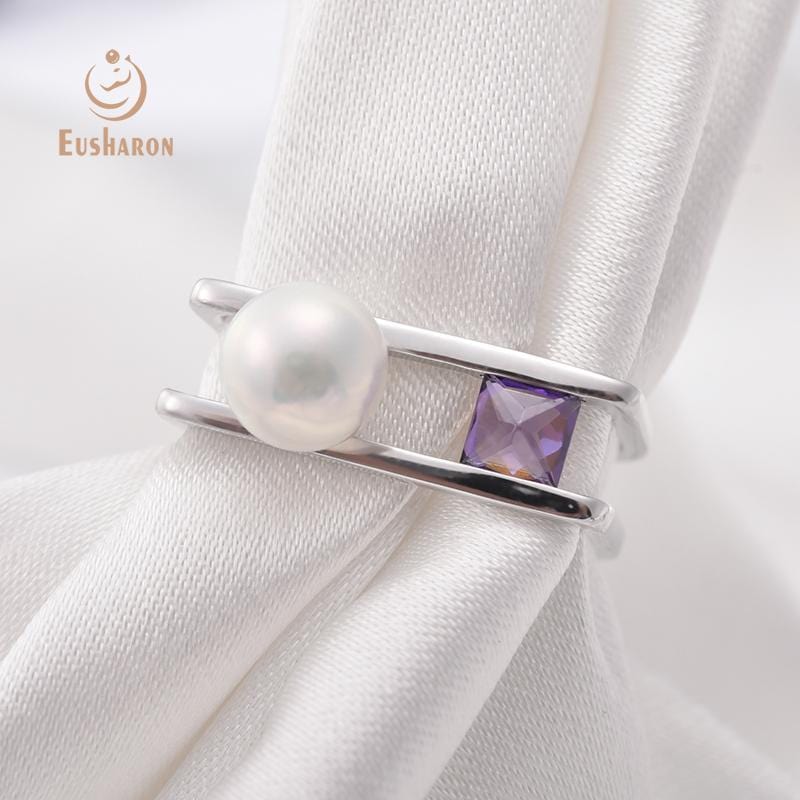 wholesale sterling silver ring with pearl