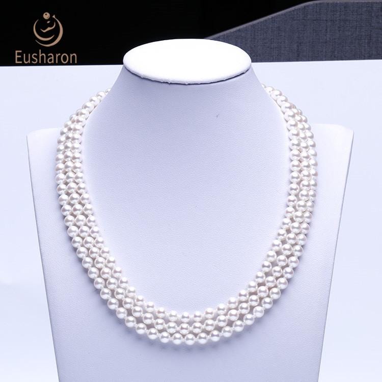 three-strand pearl necklace supply