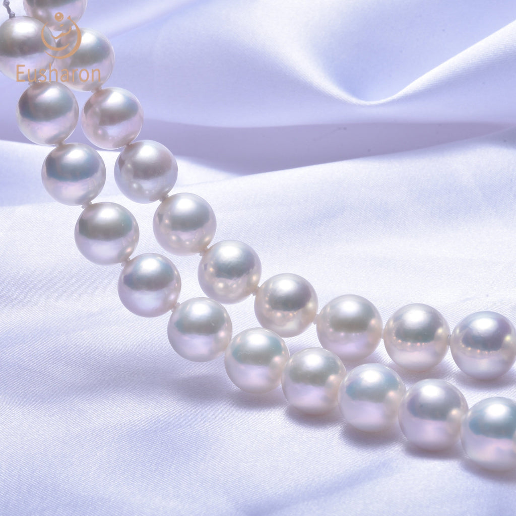 white round edison pearl strand