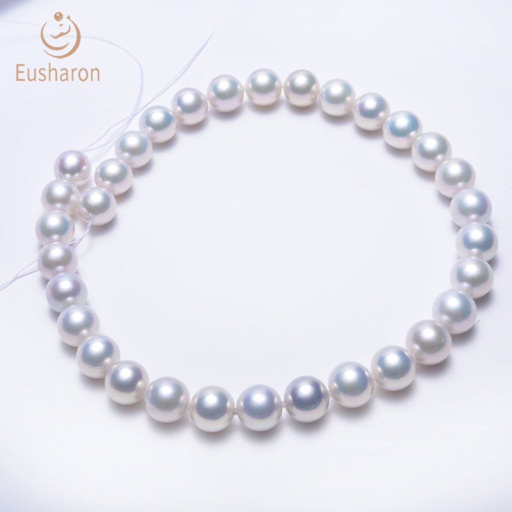 11-12mm high luster round edison pearl strand
