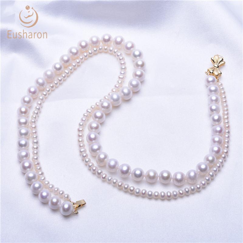 wholesale two srtrand pearl necklaces