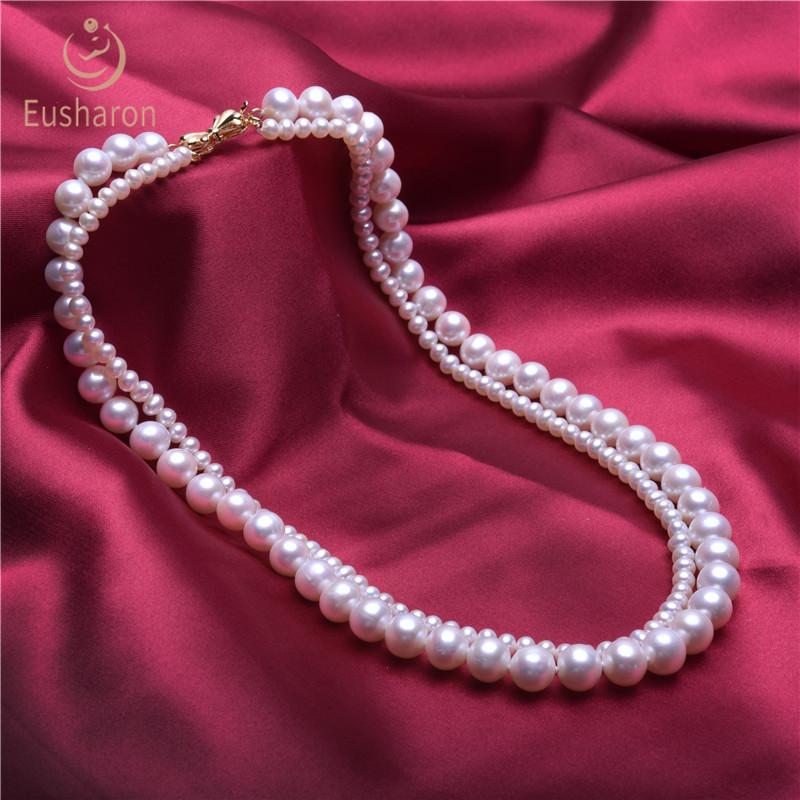 freshwater pearl necklace with bow clasp