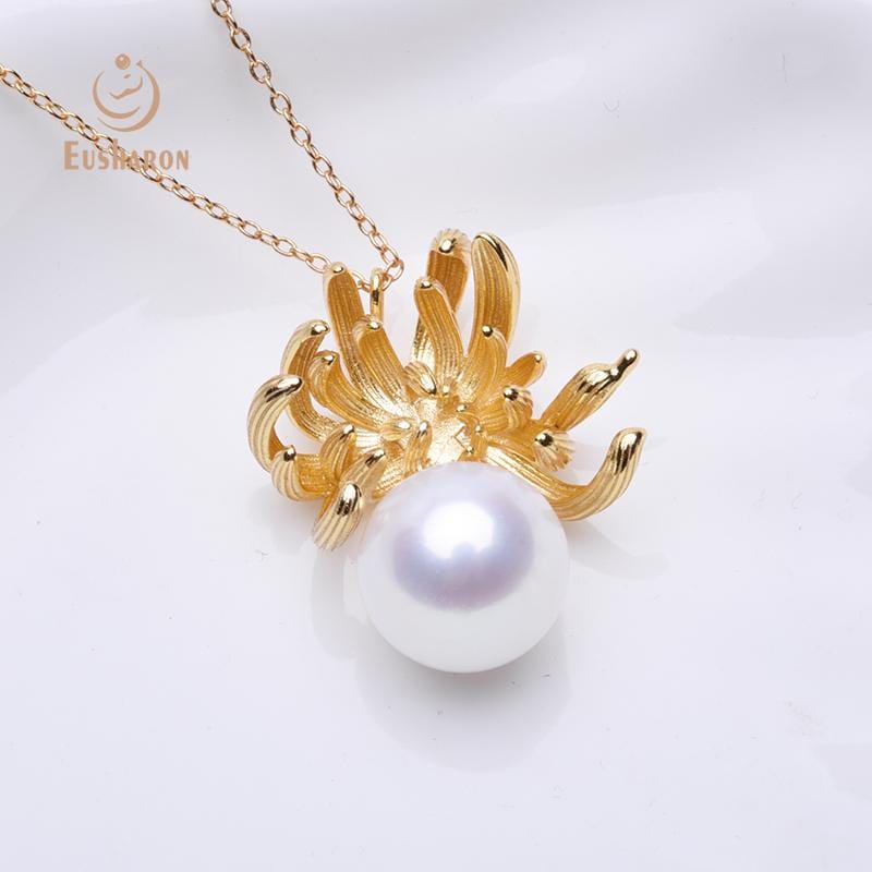 sterling silver flower pearl pendants in bulk