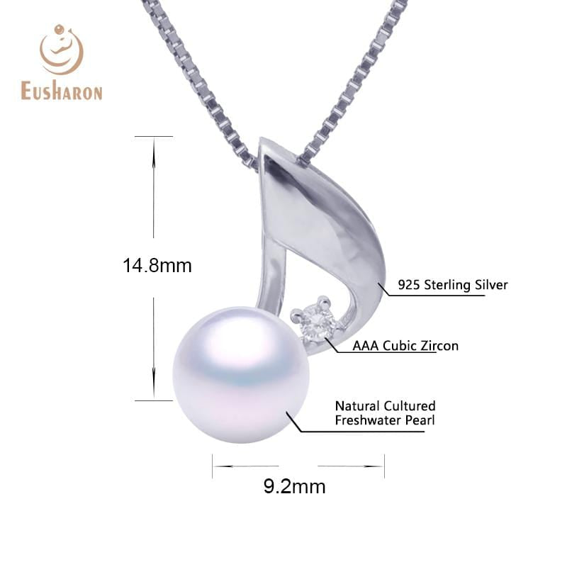 music note freshwater pearl pendant wholesale