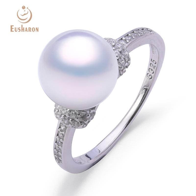 Daily simplicity Sterling Silver Single Freshwater Pearl Ring
