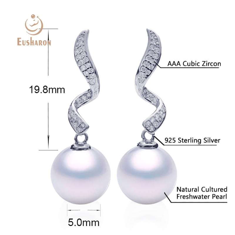 pearl dangling earring
