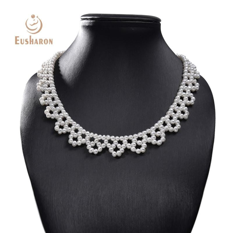 hand knitted pearl neckalce supplier