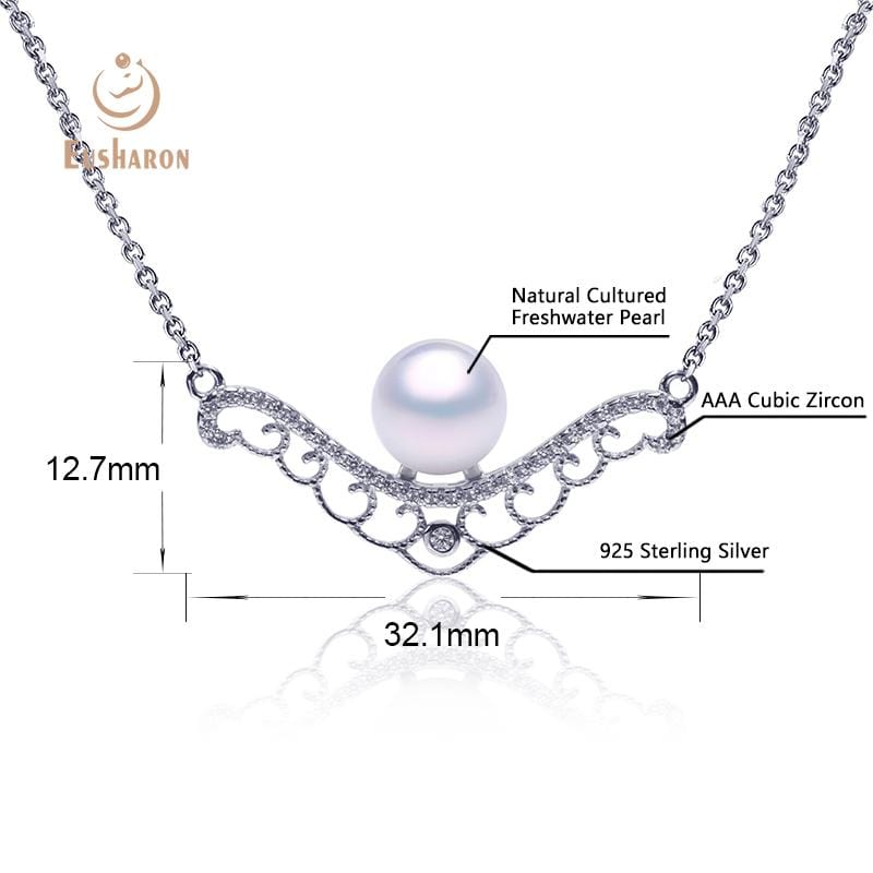 wing pearl pendant necklace