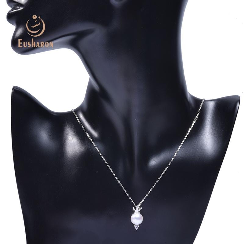 wholesale sterling silver crown freshwater pearl pendant