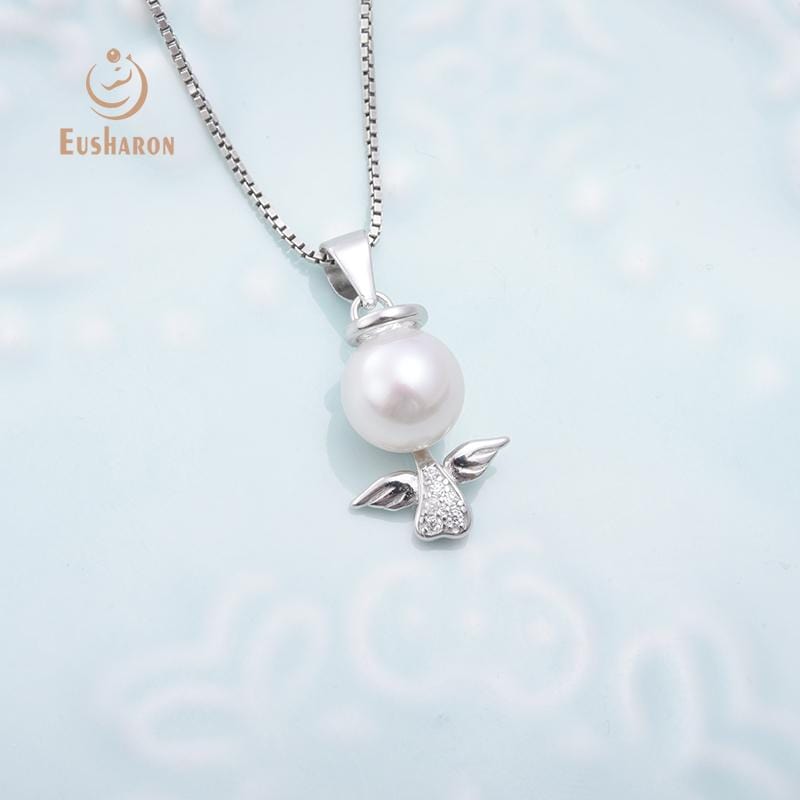 buy bulk sterling silver angel shape freshwater pearl pendant