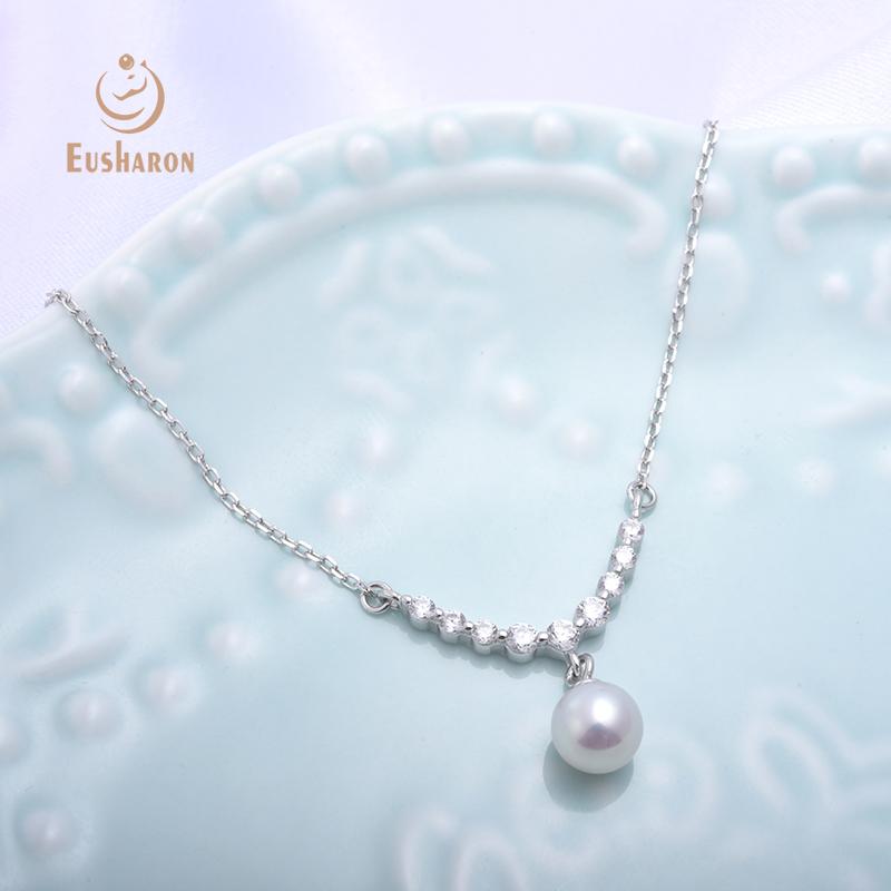 Wholesale sterling silver geometric round freshwater pearl pendant