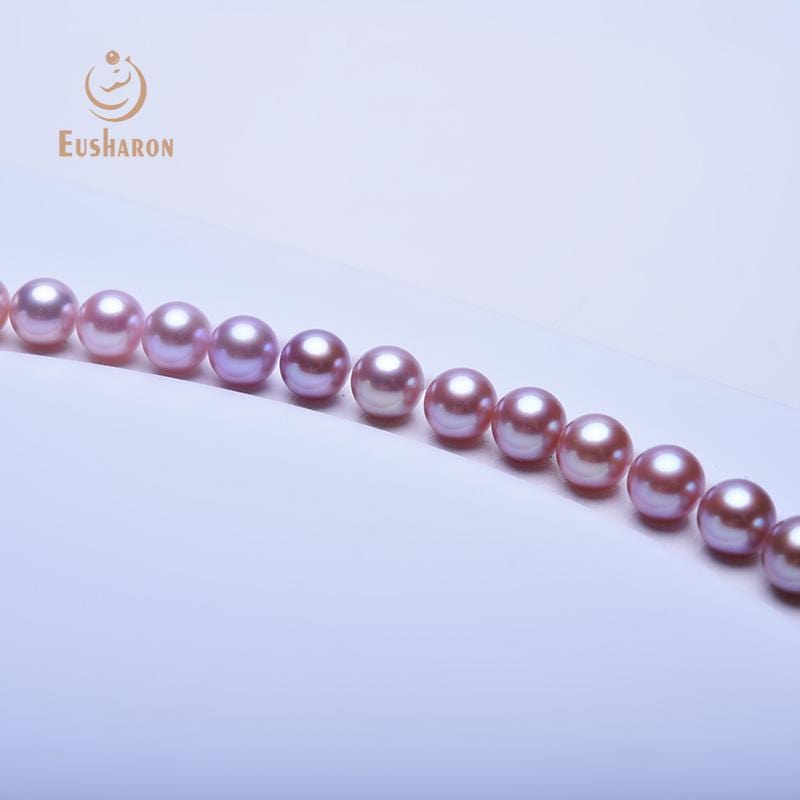 Gradient Purple Round Matching Freshwater Loose Pearls For