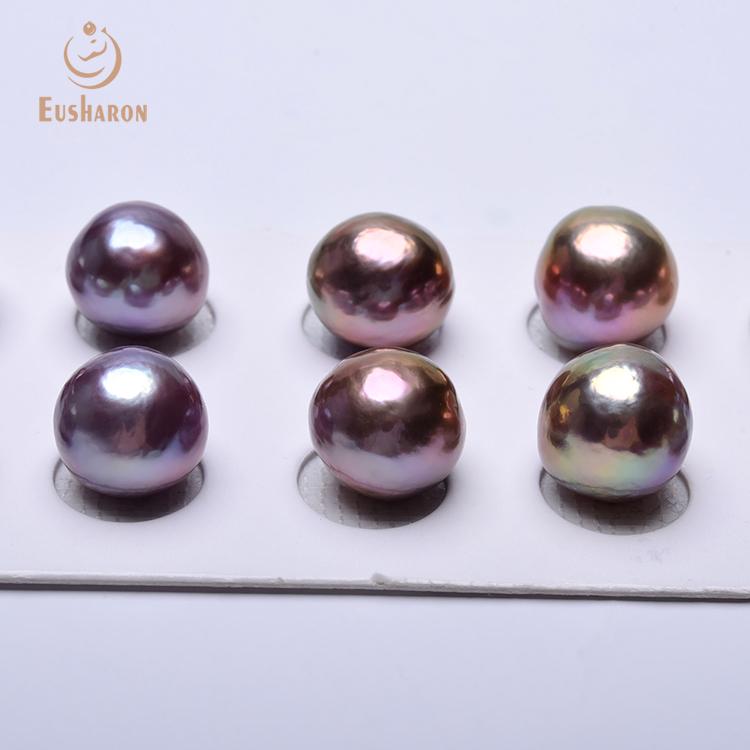 9-14mm AA+ Natural Colors Round Baroque Edison Loose Pearl Matching Pairs