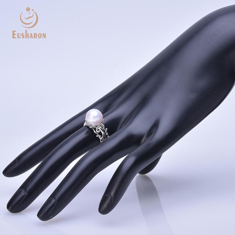 freshwater pearl silver ring wholesale