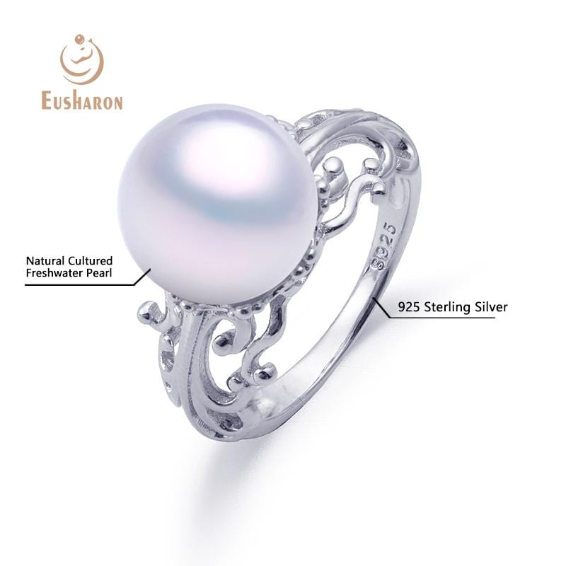 cul;tured pearl silver ring wholesale