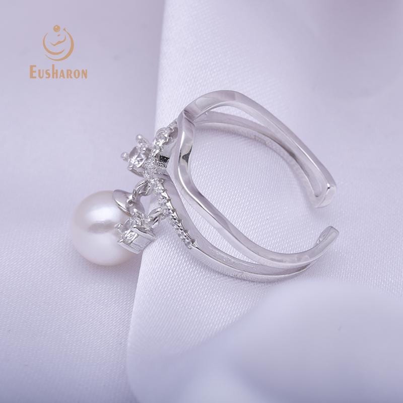 cultured freshwater pearl pendant rings