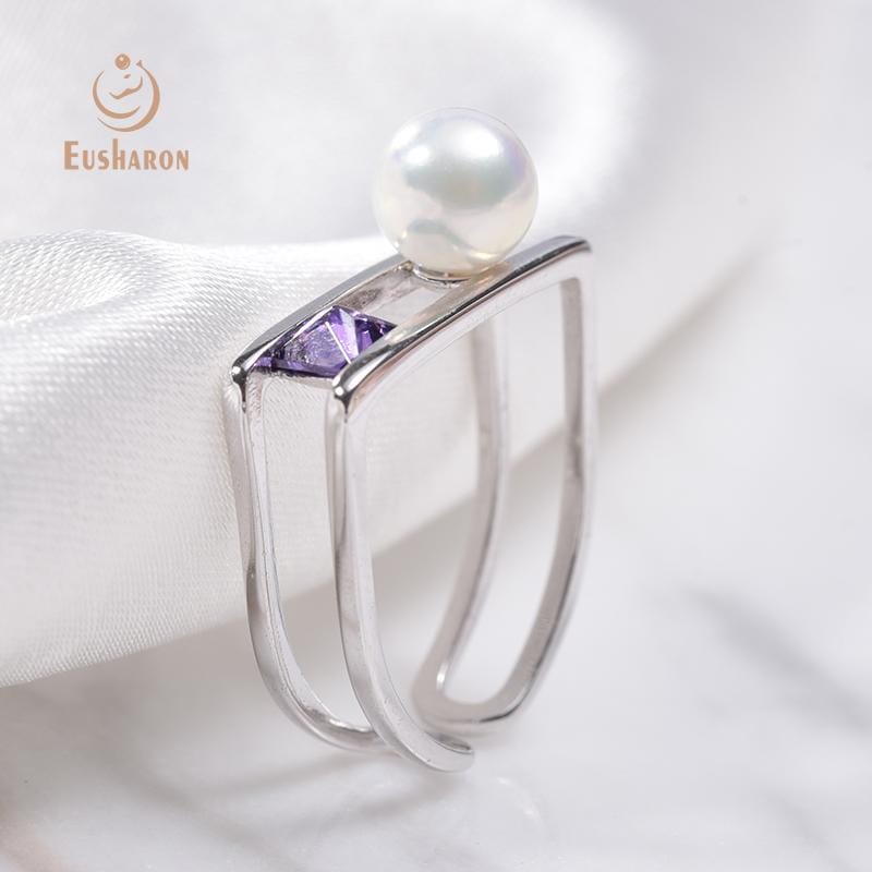 wholesale silver ring with freshwater pearl