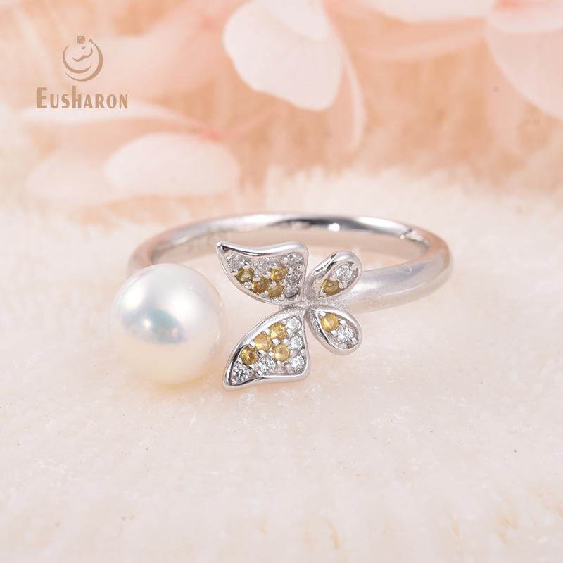 butterfly silver pearl ring mount wholesale