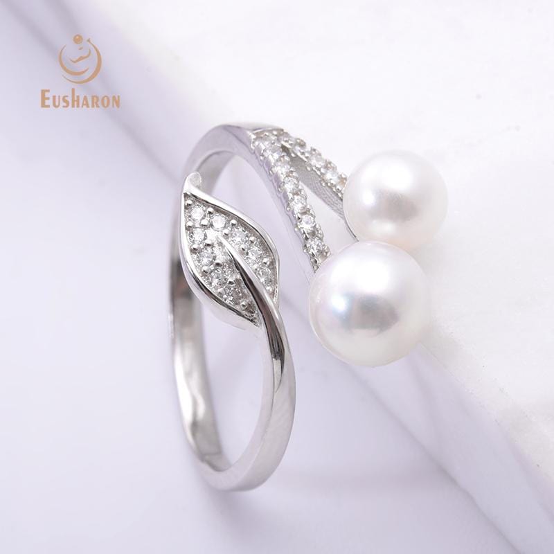 wholesale silver pearl rings