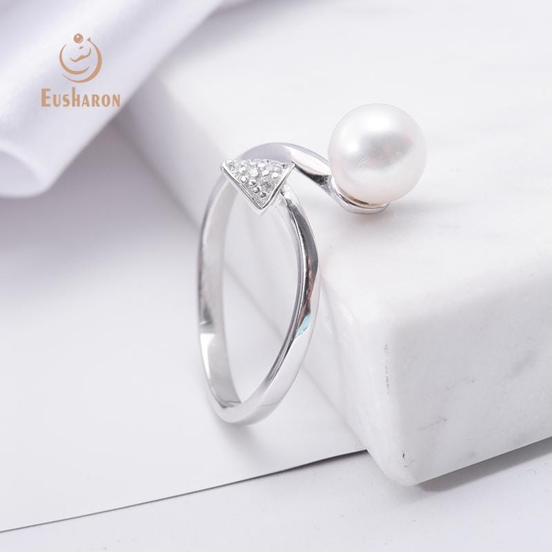 wholesale 925 sterling silver pearl rings