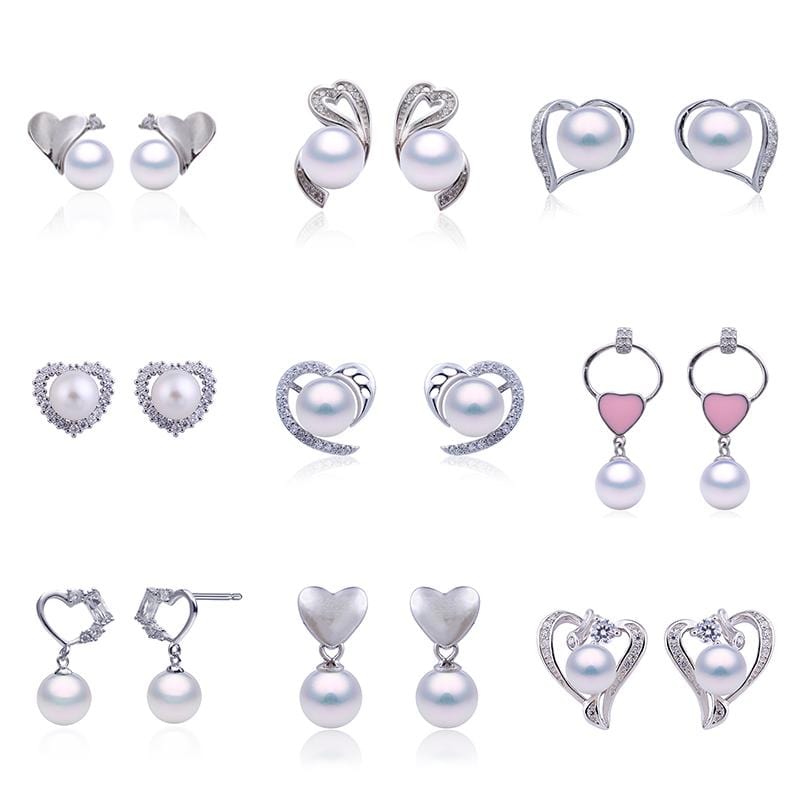 heart pearl earring wholesale