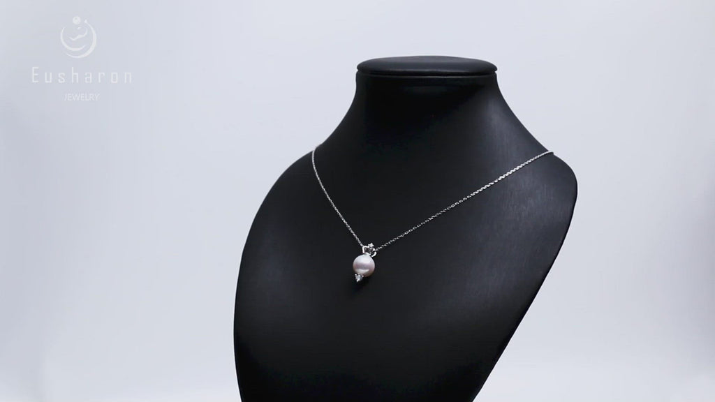 sterling silver crown freshwater pearl pendant wholesaler